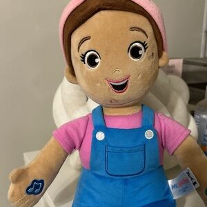 Rachel Plush Doll with Pink and Blue Outfit
